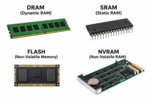 DRAM vs SRAM vs Flash vs NVRAM: Qual tipo de memória é melhor?