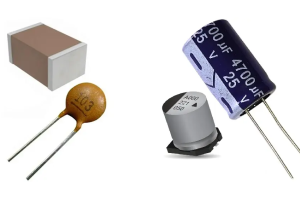 Quando usar capacitores cerâmicos versus capacitores eletrolíticos