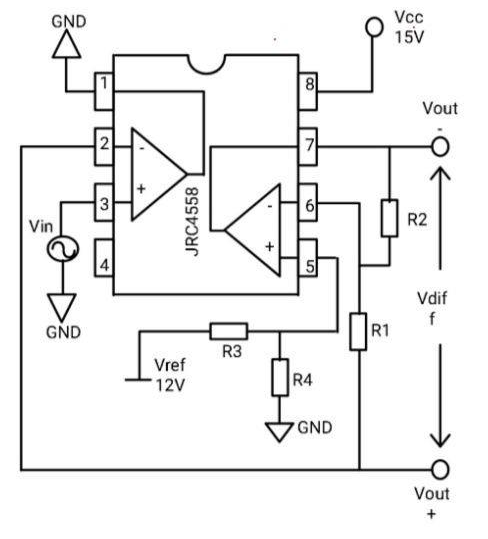 Operational of the JRC4558 Op-Amp
