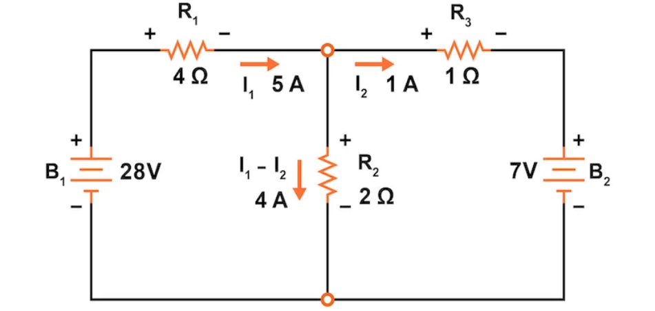 Circuit with Calculated Branch Currents