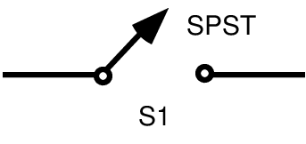 Single Pole, Single Throw (SPST) Switch Diagram
